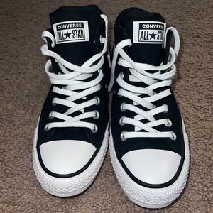 Converse black 7.0 women’s mid tops